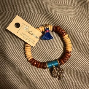 Redwood Bead Tree Charm Bracelet - NWT